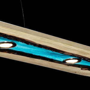 RiverLeuchte an Zirbenholz