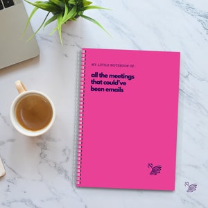 Funny Work Notebook: All The Meetings That Could've Been Emails Rosa