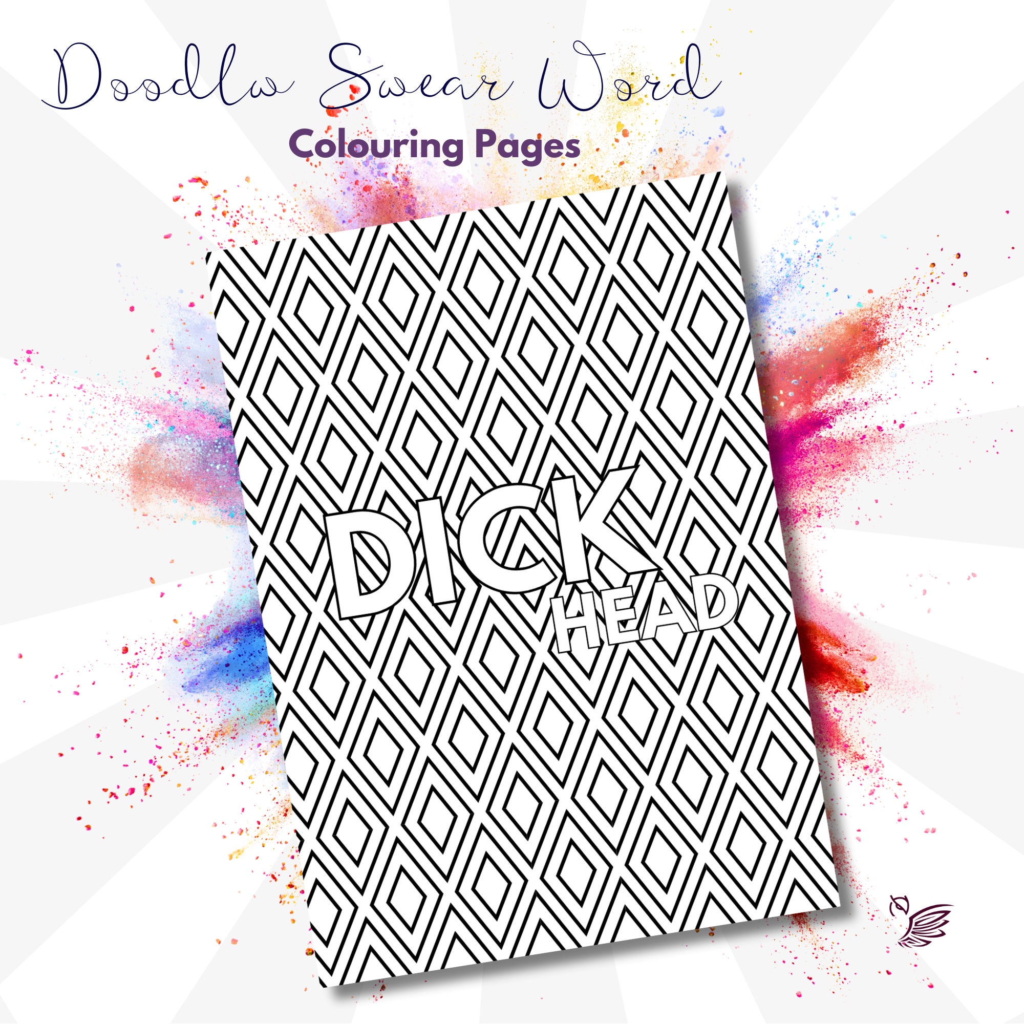 Swear Word Colouring Book Pages for Adults With Doodle Etsy Australia
