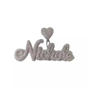 Personalized NAME Pendant for Men | Genuine Moissanite Charm | 3ctw Iced-Out Necklace | Bold Hip Hop Statement Piece | Stylish Gift