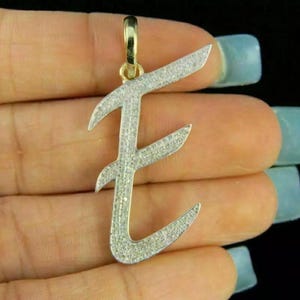 Real Moissanite Pendant|2.00 ctw Men's Customisable "Letter Pendant"| Custom Charm| Hip Hop Pendant | Moissanite Pendant| Gift for Love