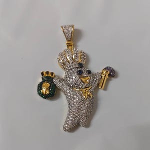 Real Moissanite Pendant | 3ctw Men's  "NAME PENDANT"| Custom Charm| Hip Hop Pendant | Christmas Gift and New