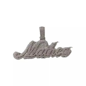 Customizable 1.40 CTW Real Moissanite Pendant | Ice-Out " Custom Letter Pendant" for Men | Personalized Hip Hop Charm | Best Christmas Gift