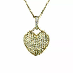 Real Moissanite Pendant| 1.50 ctw Men's Customisable "Heart Pendant"| Custom Charm| Hip Hop Pendant | Moissanite Pendant| Gift for BIRTHDAY
