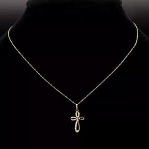 Customizable 0.50 CTW Real Moissanite Pendant | Ice-Out "Cross Pendant" for Men | Personalized Hip Hop Charm | Best Christmas Gift