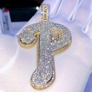 Real Moissanite Pendant | 3 CTW Ice-Out Customizable "Name Pendant" for Men | Hip Hop Jewelry | Best Christmas Gift | Personalized Charm