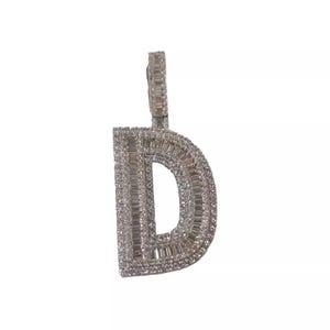 1.30 CTW Real Moissanite Pendant | Ice-Out " Custom Letter Pendant" for Men | Personalized Hip Hop Charm | Best Christmas Gift