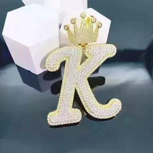 Real Moissanite Pendant | 3 CTW Ice-Out Customizable "Name Pendant" for Men | Hip Hop Charm | Best Gift for Christmas | personalized charm