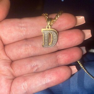 Real Moissanite Pendant | 0.2ctw Men's Customisable "LETTER PENDANT"| Custom Charm| Hip Hop Pendant | Christmas Gift and New