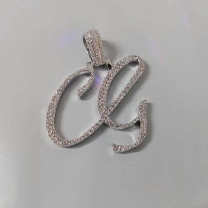 Real Moissanite Pendant| 1.5ctw Men's Customisable "NAME Pendant"| Custom Charm| Hip Hop Pendant | Moissanite Pendant| Birthday Gift