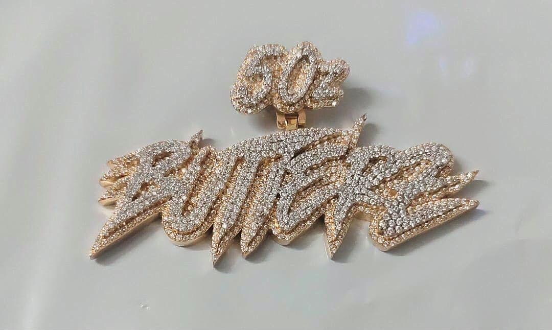 Real Moissanite Pendant 3ctw Men's 