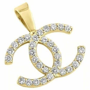 Real Moissanite Pendant| 1.32ctw Men's Customisable "l ETTER Pendant"| Custom Charm| Hip Hop Pendant | Moissanite Pendant| Gift Christmas