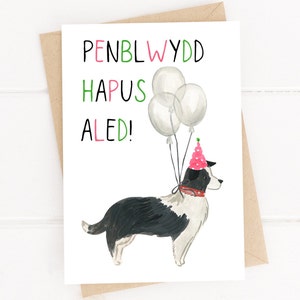 Cerdyn Personol Cymraeg 'Penblwydd Hapus ' / Welsh Personalised 'Penblwydd Hapus' Card