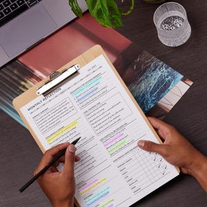 Monthly Reflection Printable Bundle: Review, Evaluation, Summary, Personal Growth, Self Improvement, Fillable image 10