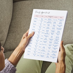 Busy Mom Planner: Printable Family Organizer (PDF Download A4/US Letter Size) image 7