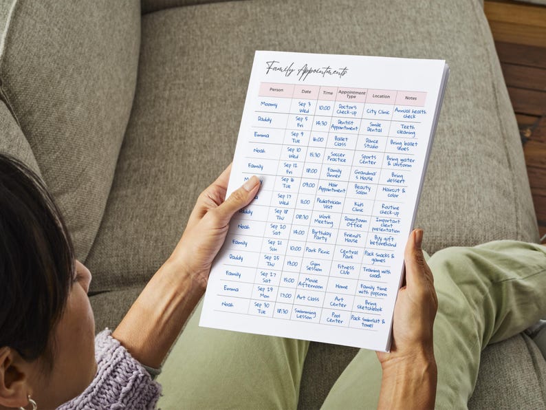 Busy Mom Planner: Printable Family Organizer (PDF Download A4/US Letter Size) image 7