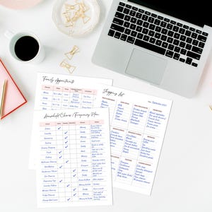 Busy Mom Planner: Printable Family Organizer (PDF Download A4/US Letter Size) image 6