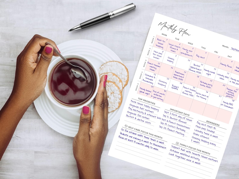 Busy Mom Planner: Printable Family Organizer (PDF Download A4/US Letter Size) image 8
