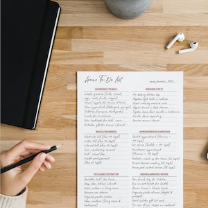 Busy Mom Planner: Printable Family Organizer (PDF Download A4/US Letter Size) image 10
