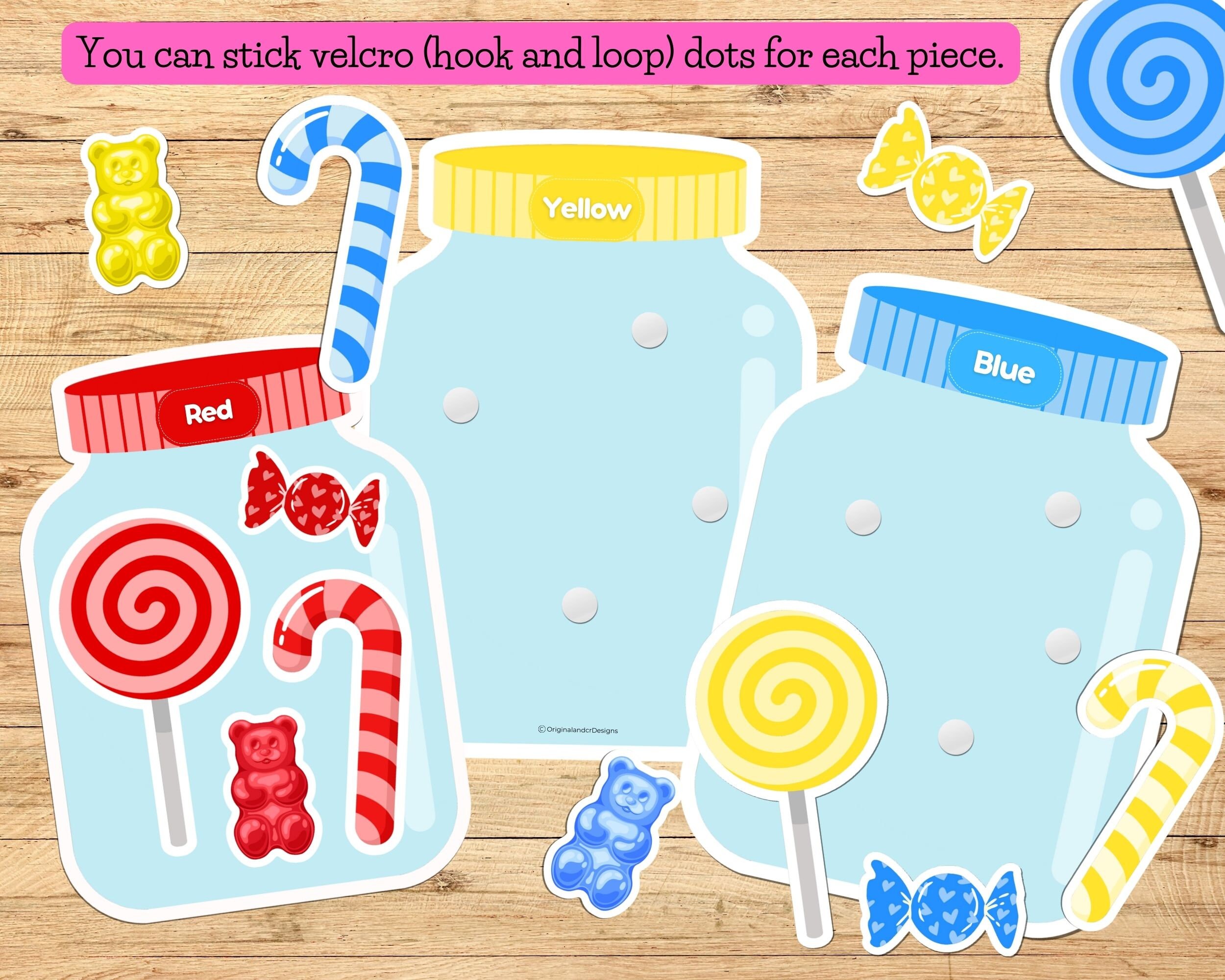 Color Matching Worksheets Sorting Colors in Jars Color - Etsy