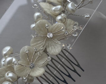 Headband - Bridal Headpiece / Flower Hair Accessory for Brides