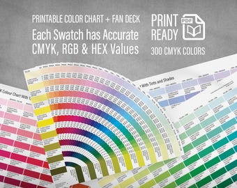 Printable CMYK Color Fan Deck | For Graphic Designers, Print Shops, Signmakers & Prepress