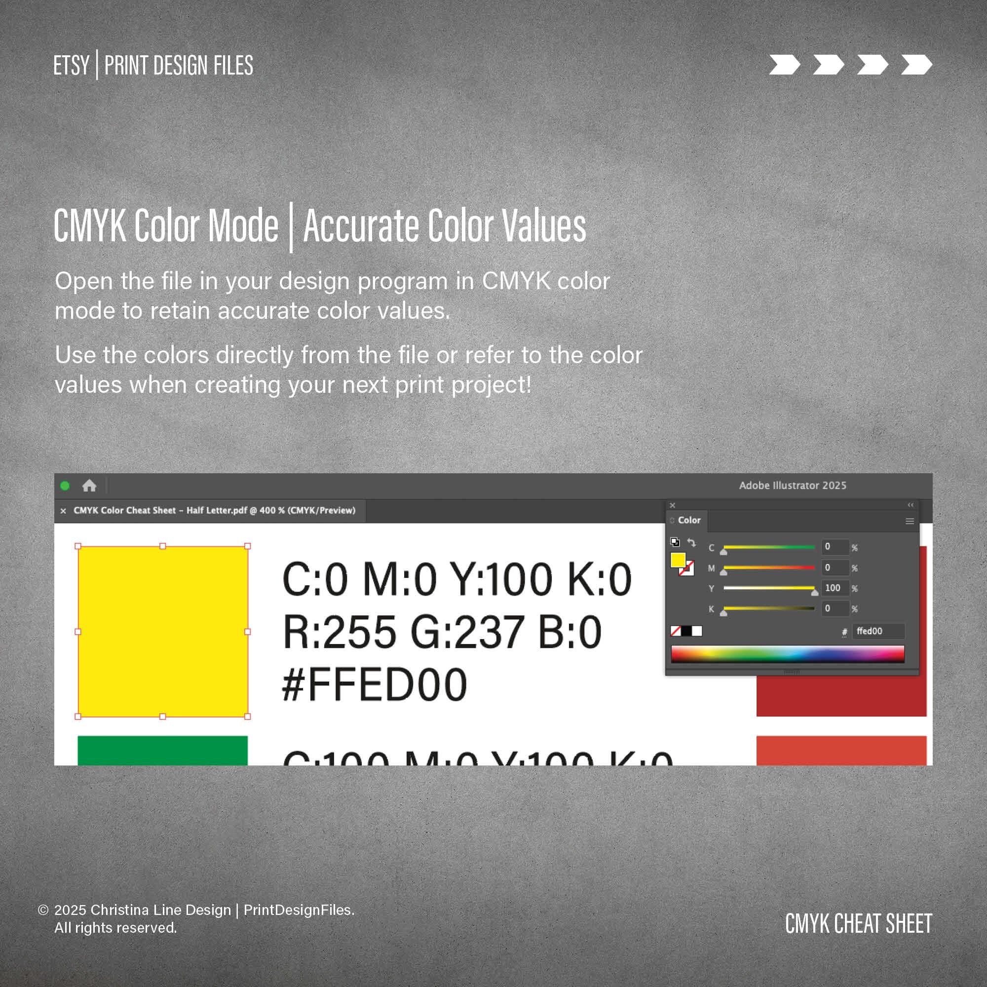 Printable Color Cheat Sheet – 55 Essential Swatches | CMYK, RGB & HEX ...