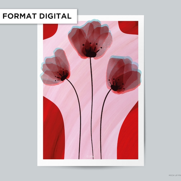 Flower power - Digital Art (pour impression/to print)