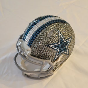 Swarovski Crystal Dallas Cowboys Mini helmet NFL bling helmet dad gift ideas sports lover gift dallas cowboys superbowl party ideas birthday