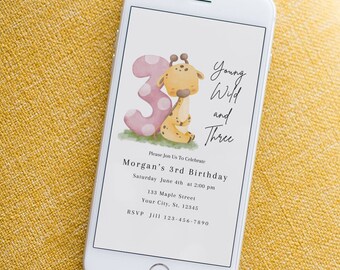 Einladungskarten Babyparty – Elefanten-Design, Grün, Neutral Für Jungen/Mädchen, Safari-Dschungel-Motto
