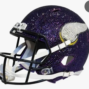 Swarovski Crystal Minnesota Vikings Helmet bling helmet sports lover gift ideas dad gift ideas NFL gift football helmet super bowl ideas