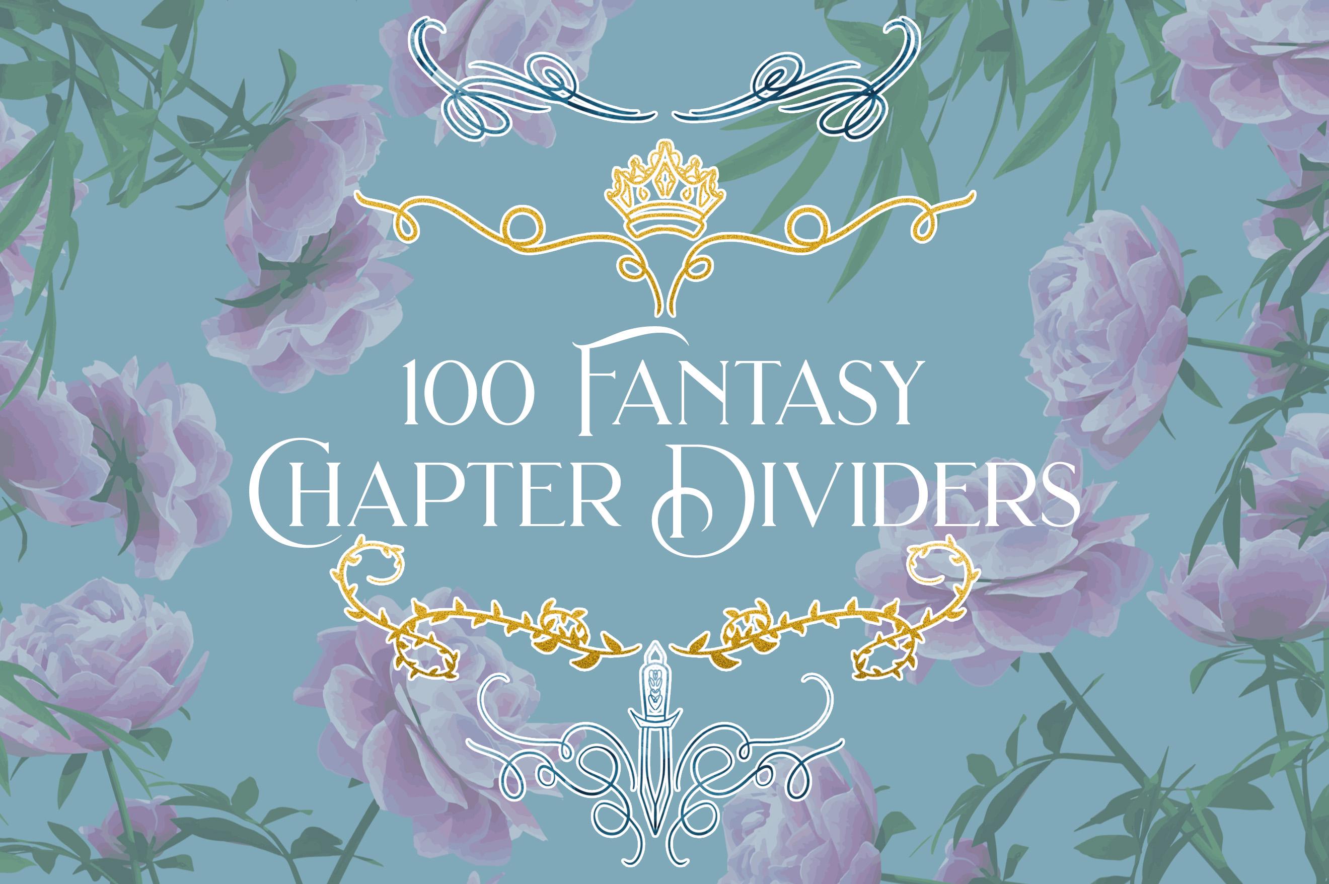 100 Royal Fantasy Chapter Dividers for Fantasy Romance Authors, High ...