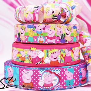 Cartoon Ribbon 3 Yards or 3 Flatbacks