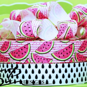 Watermelon Grosgrain Ribbon 3 Yards