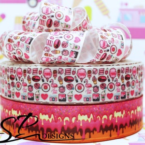 Ice Cream Grosgrain Ribbon 3 Yards