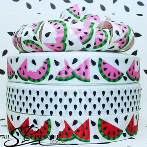 Watermelon Grosgrain Ribbon 3 Yards