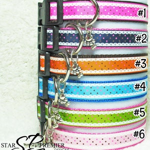 Dots and Lace Dog Collars (((Small Breeds)))