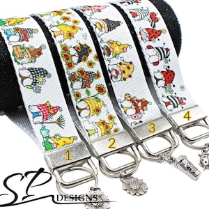 Key Fob Wristlet, Halloween/ Fall/ Christmas