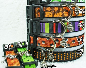 Halloween Dog Collars (((Small Breeds)))