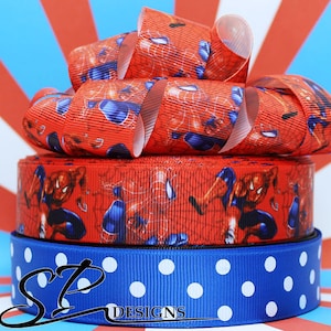 Cinta de grosgrain de superhéroes, 3 yardas