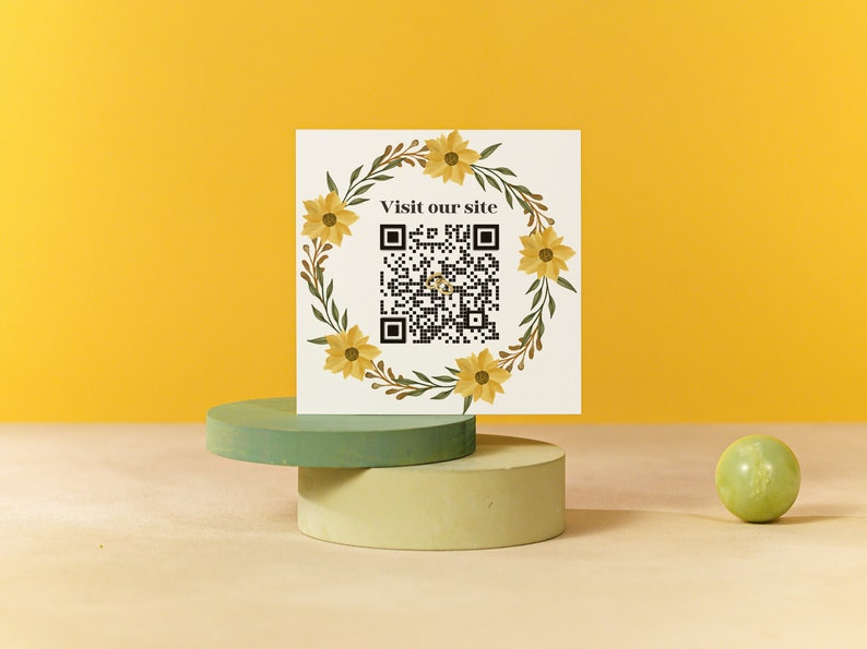 Wedding Invitation QR Code Template, Digital Printable Editable Wedding