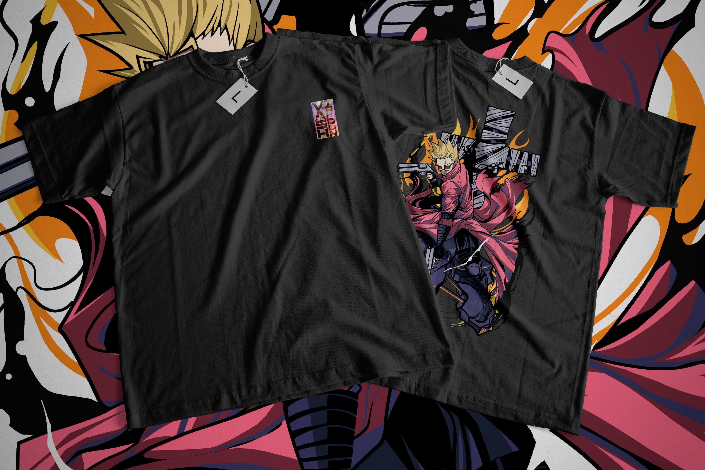 Trigun Vash Shirt: Unisex 90s Anime Streetwear