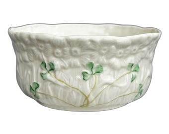 Belleek Shamrock Daisy Bowl, Porcelain, Bonbon Bon Bon, Ireland  NEW!  Free ship
