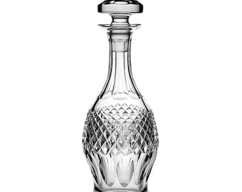 13.5" Waterford Crystal Decanter "Colleen" w/ Stopper, Hand Cut and Signed