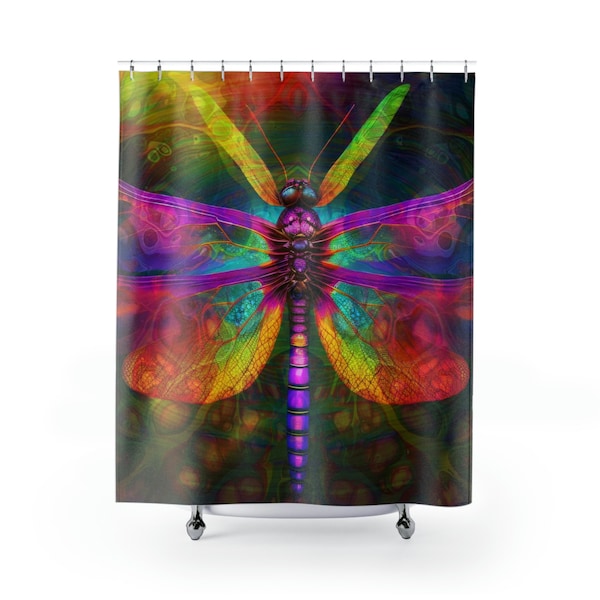 Dragonfly Shower Curtains Etsy