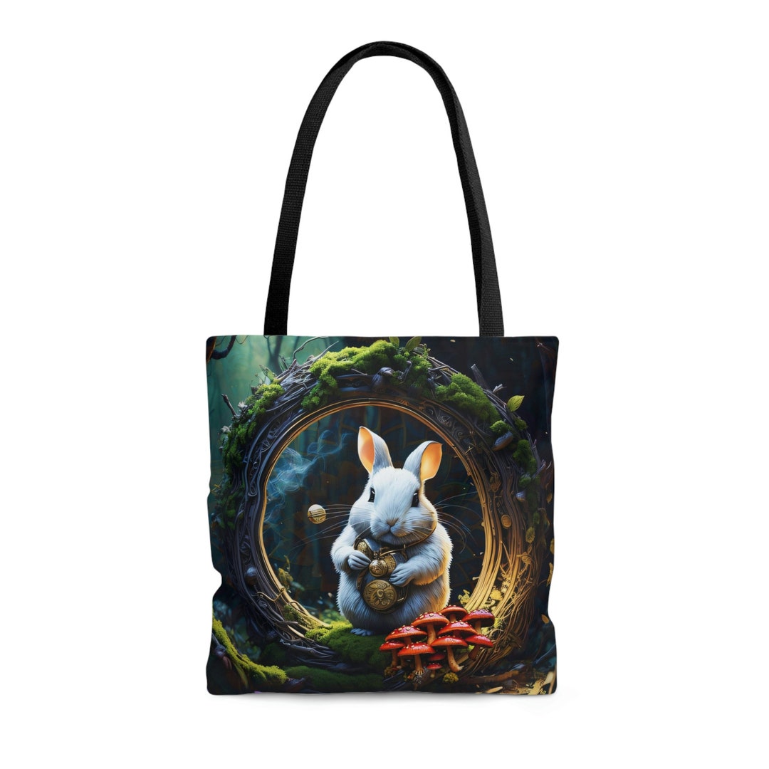 White Rabbit Portal Tote Bag - Etsy