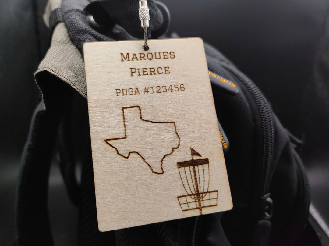 Personalized Disc Golf Tags Disc Golf Bag Tags Wood Custom Etsy