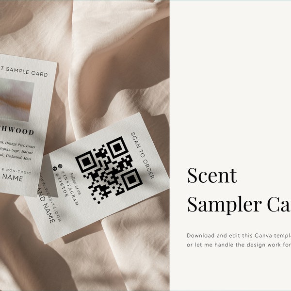 Sample Card for Scent Etsy