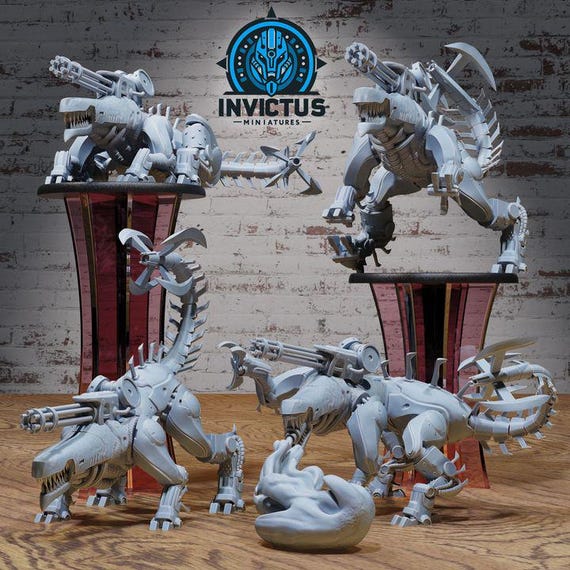 Mecha Panther Set / Steampunk Battle Robot / Steam Cat
