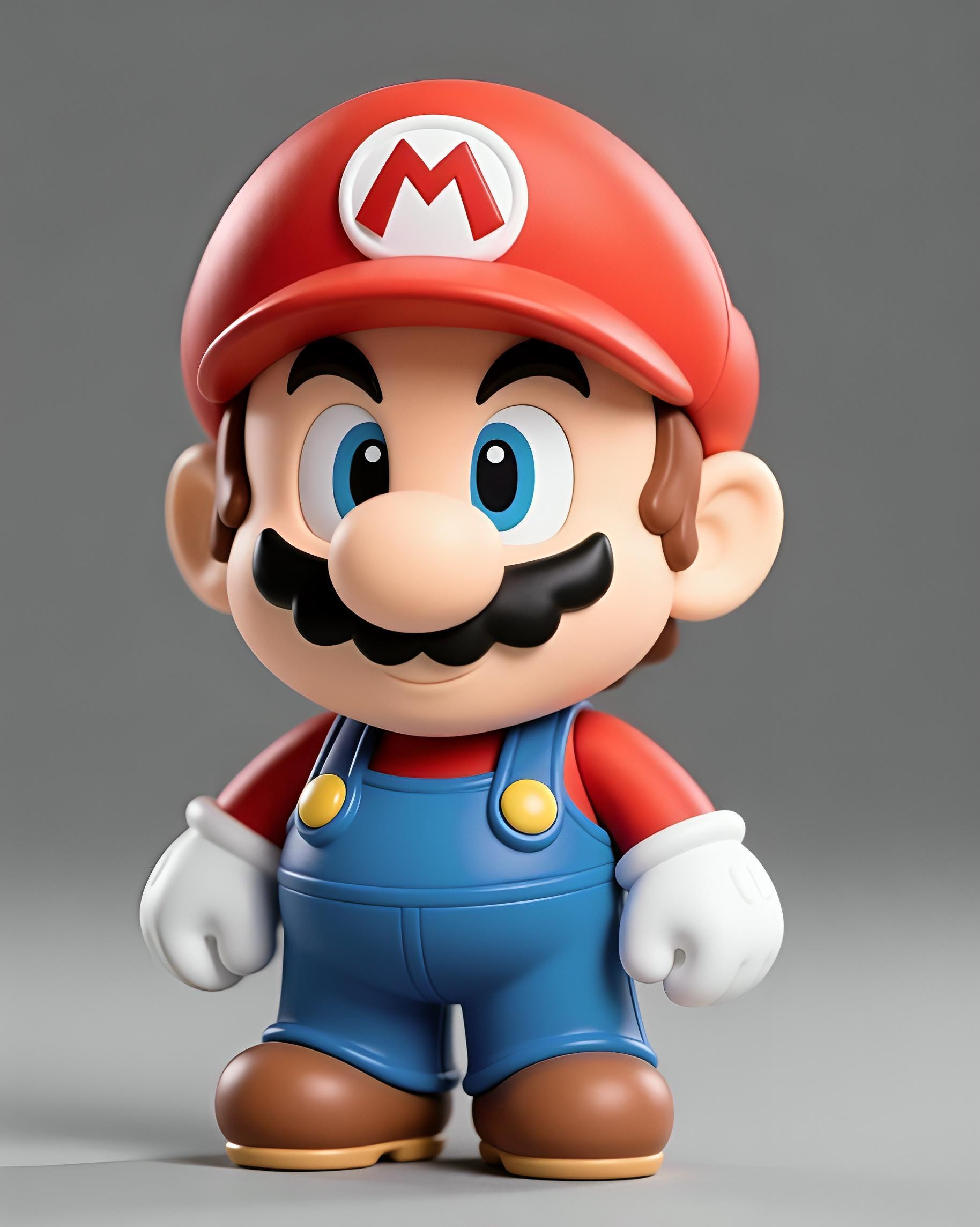 Mario Chibi STL File / 3D Print Model / Collectible Fan Art Statue ...